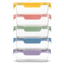 Glass Meal Prep Set